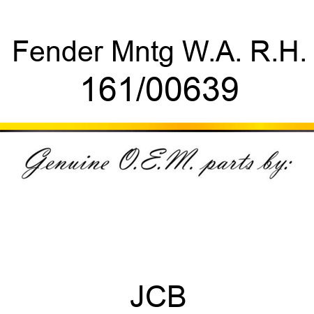 Fender, Mntg W.A. R.H. 161/00639