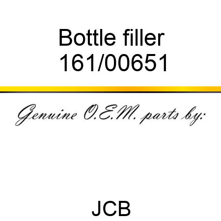 Bottle, filler 161/00651