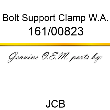 Bolt, Support Clamp W.A. 161/00823
