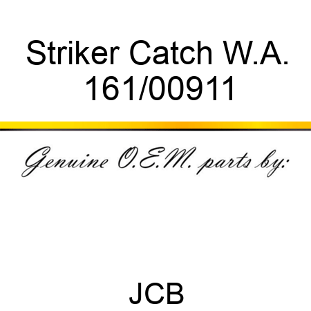 Striker, Catch W.A. 161/00911