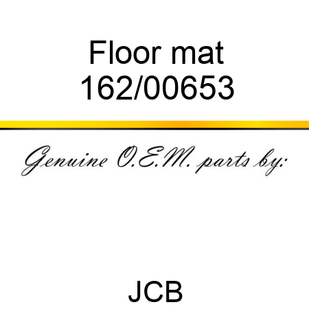 Floor, mat 162/00653