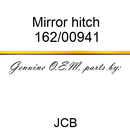 Mirror, hitch 162/00941