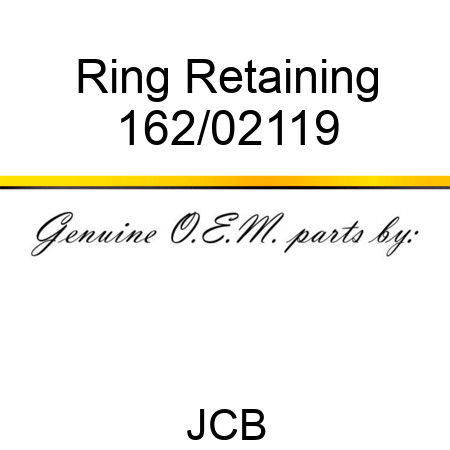 Ring, Retaining 162/02119