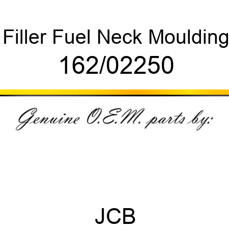 Filler, Fuel Neck, Moulding 162/02250