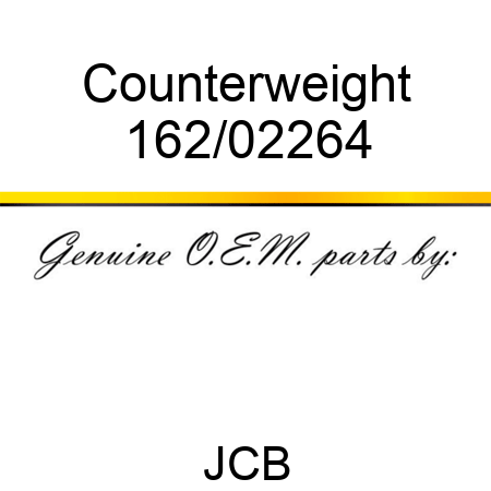 Counterweight 162/02264
