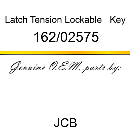 Latch, Tension Lockable, + Key 162/02575