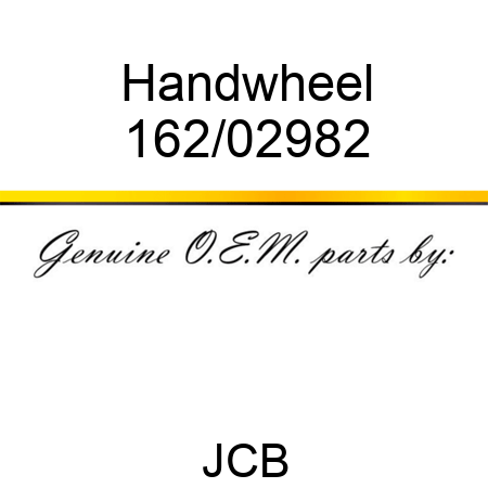 Handwheel 162/02982