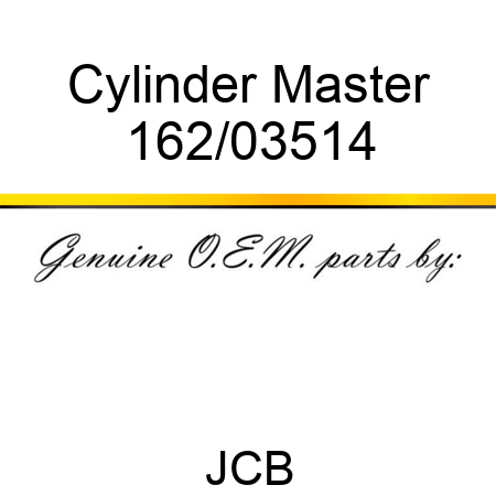 Cylinder, Master 162/03514