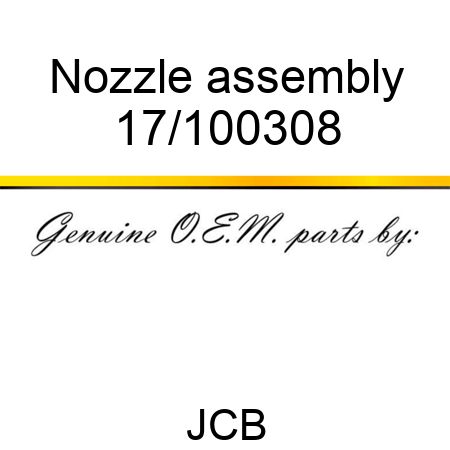 Nozzle, assembly 17/100308