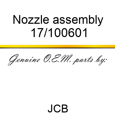 Nozzle, assembly 17/100601