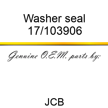 Washer, seal 17/103906