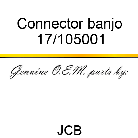 Connector, banjo 17/105001