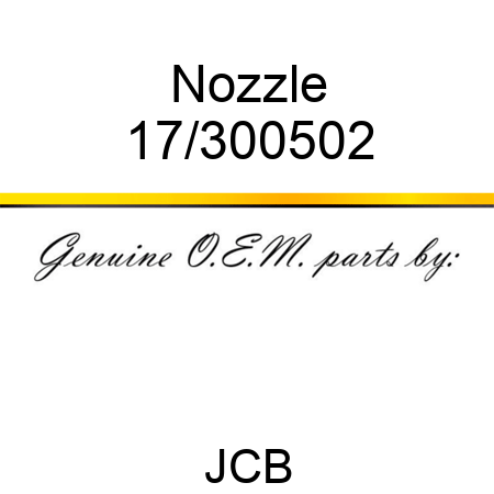 Nozzle 17/300502