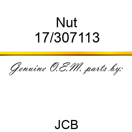 Nut 17/307113
