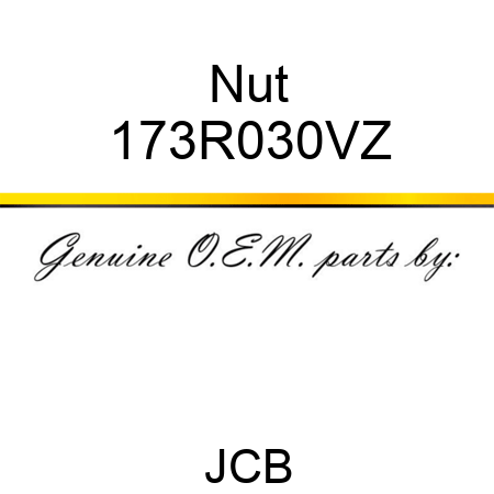 Nut 173R030VZ