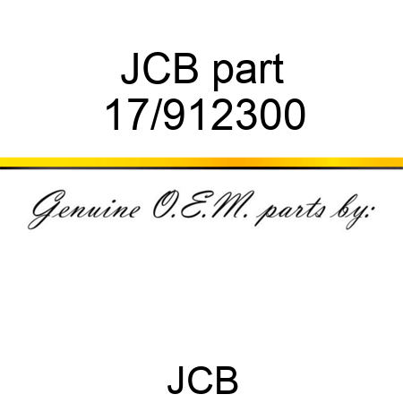 JCB part 17/912300