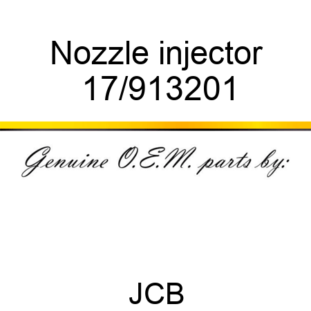 Nozzle, injector 17/913201