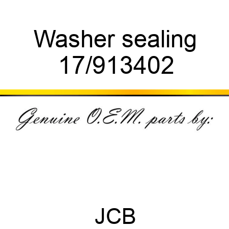 Washer sealing 17/913402