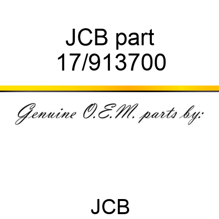 JCB part 17/913700