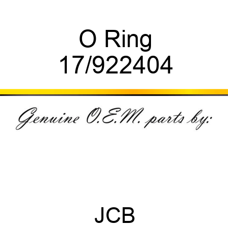 O Ring 17/922404