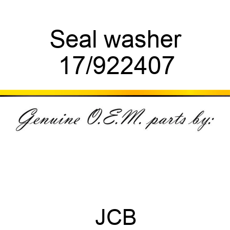 Seal, washer 17/922407