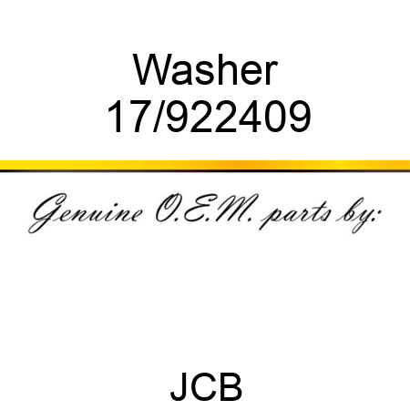 Washer 17/922409
