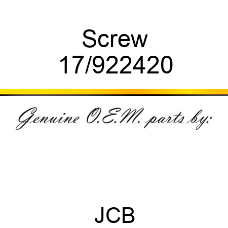 Screw 17/922420