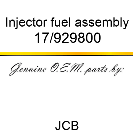 Injector, fuel assembly 17/929800