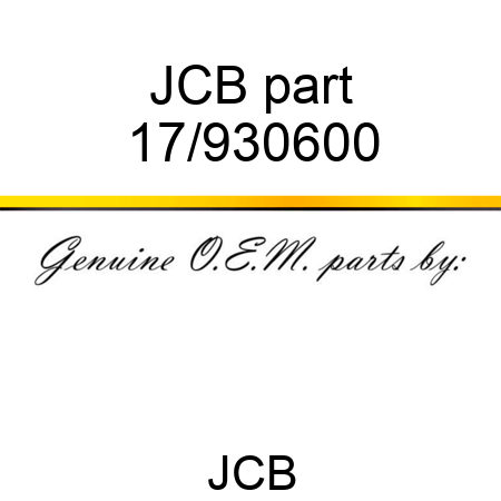 JCB part 17/930600