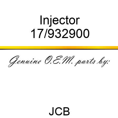 Injector 17/932900