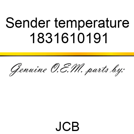 Sender, temperature 1831610191