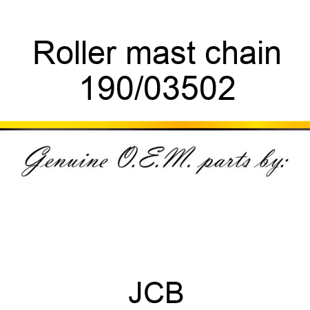 Roller, mast chain 190/03502