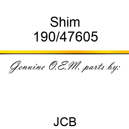 Shim 190/47605