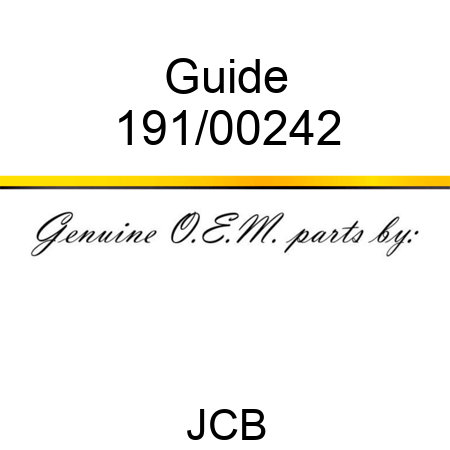 Guide 191/00242