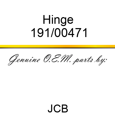 Hinge 191/00471