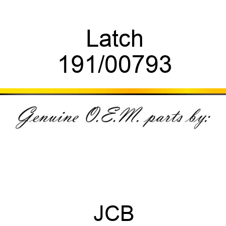 Latch 191/00793
