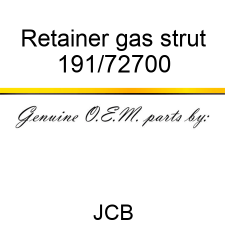 Retainer, gas strut 191/72700