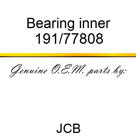 Bearing, inner 191/77808