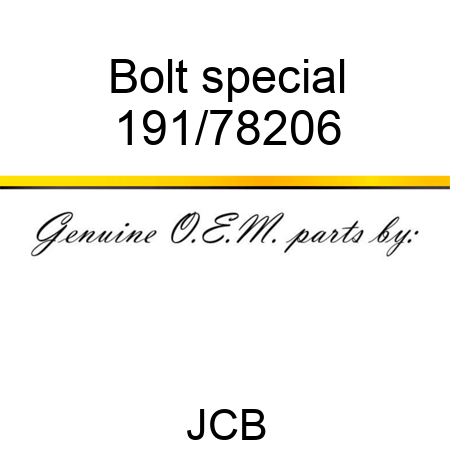Bolt, special 191/78206