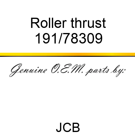 Roller, thrust 191/78309