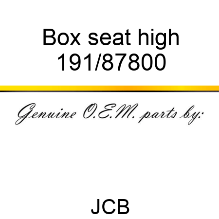 Box, seat, high 191/87800