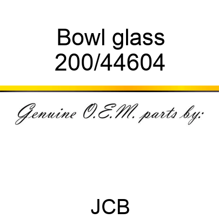 Bowl, glass 200/44604