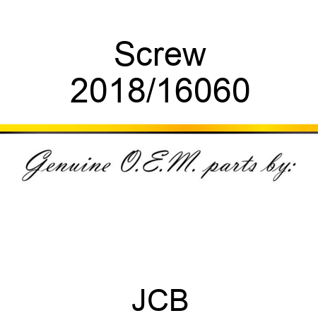 Screw 2018/16060