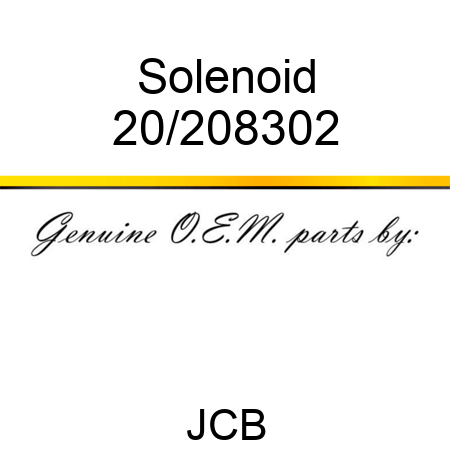 Solenoid 20/208302