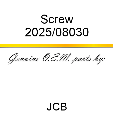 Screw 2025/08030