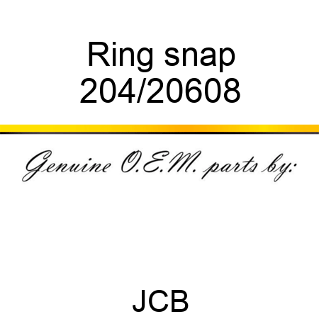 Ring, snap 204/20608
