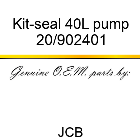 Kit-seal, 40L pump 20/902401