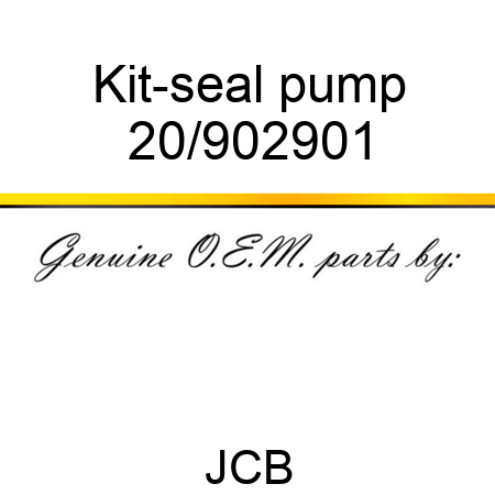 Kit-seal, pump 20/902901