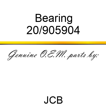 Bearing 20/905904