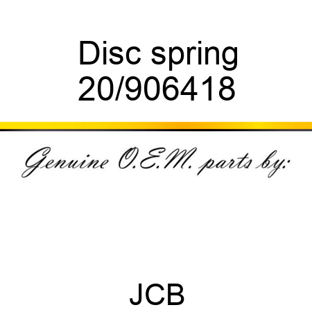 Disc, spring 20/906418